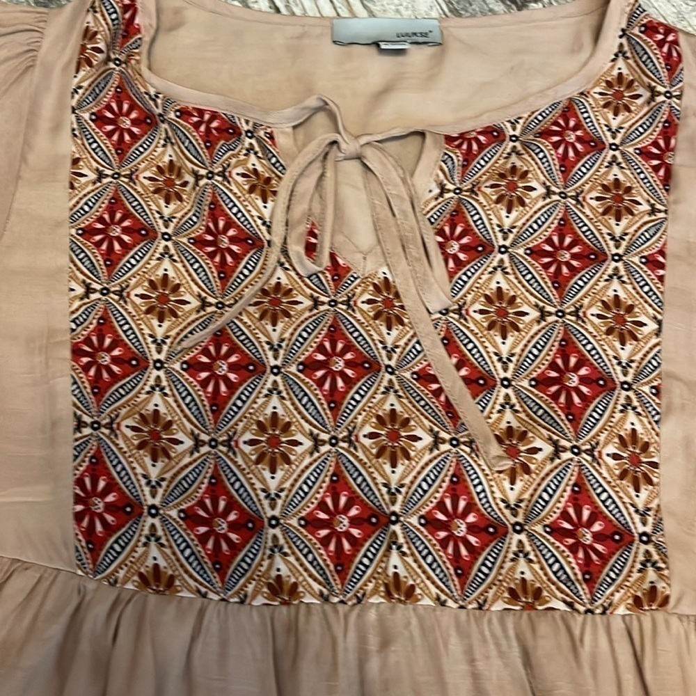 Boho Bell Sleeve Shirt Women's Medium - Picture 4 of 7